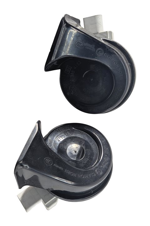 Thumbnail 2: 16-19 BMW 3-SERIES (F30) HIGH & LOW TONE ALERT EMERGENCY SAFETY HORN SET-2