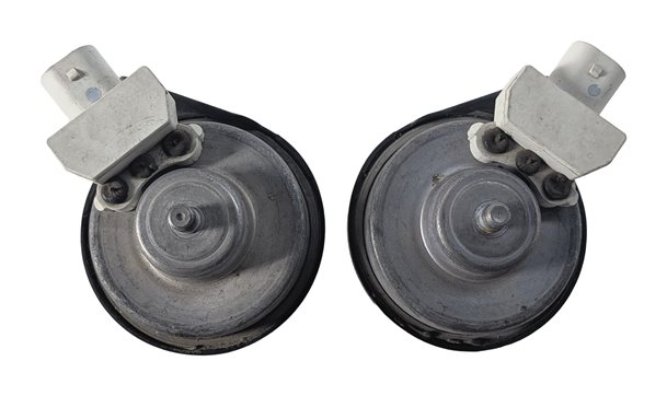 Thumbnail 4: 16-19 BMW 3-SERIES (F30) HIGH & LOW TONE ALERT EMERGENCY SAFETY HORN SET-2