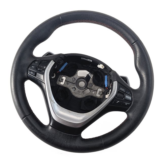 Thumbnail 2: 13-18 BMW 3 4 SERIES F30 F31 F32 F33 F34 3-SPOKE SPORT STEERING WHEEL w/ PADDLES