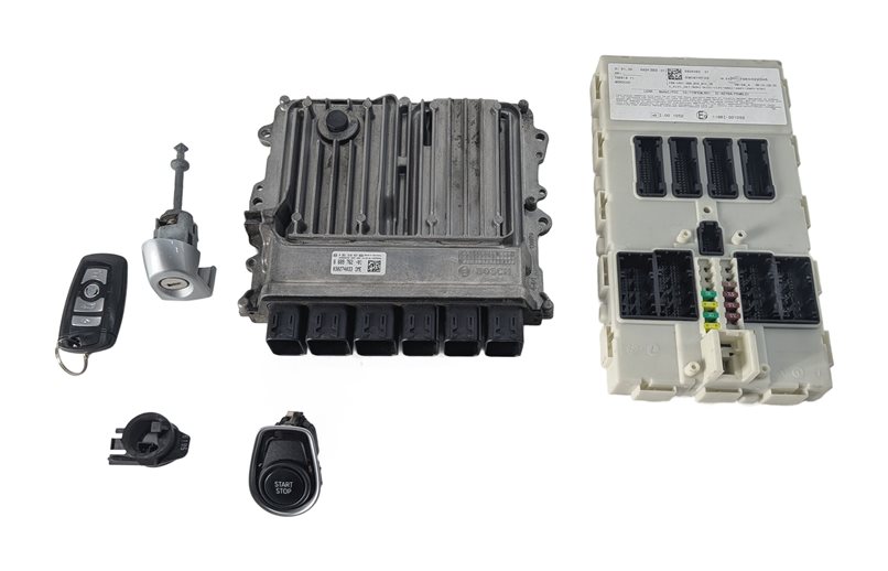 16-18 BMW 330E (F30) 2.0L B48 ENGINE BCM DME ECM ECU BODY CONTROL MODULE KEY SET