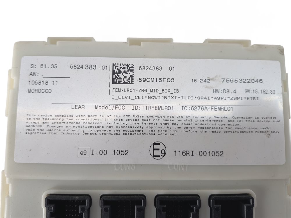 Thumbnail 14: 16-18 BMW 330E (F30) 2.0L B48 ENGINE BCM DME ECM ECU BODY CONTROL MODULE KEY SET