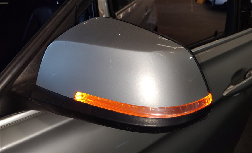 Thumbnail 2: 13-19 BMW 3-SERIES (F30 F31) LEFT P-FOLD HEAT AUTODIM DOOR MIRROR (Silver)