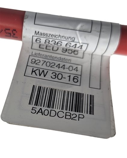 Thumbnail 7: 2017 BMW 330E (F30) 2.0L POSITIVE BATTERY CABLE LEAD w/ SAFETY TERMINAL