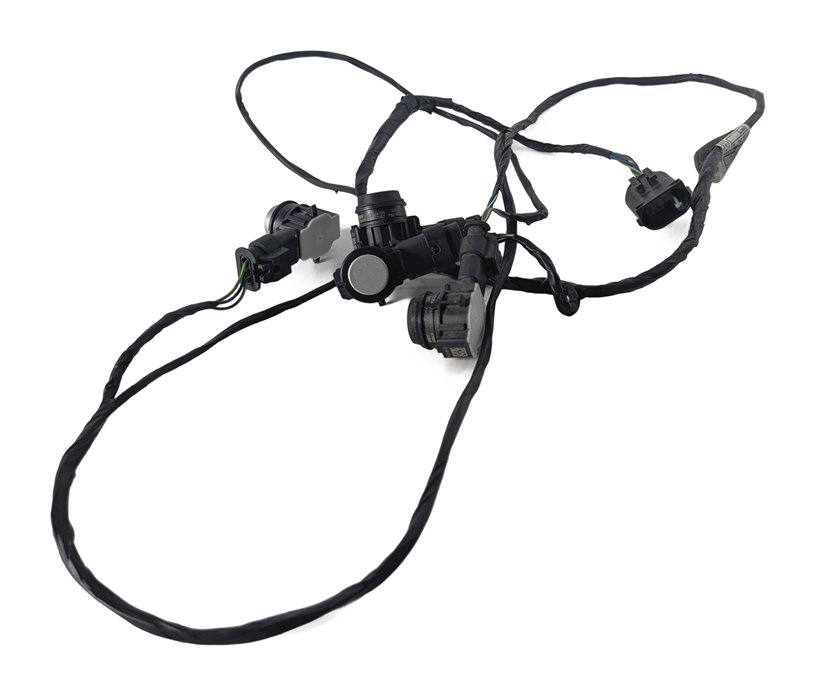 Thumbnail 3: 2017 BMW 330E (F30) FRONT BUMPER PARK ASSIST PDC SENSOR SET/4 w/HARNESS (Silver)