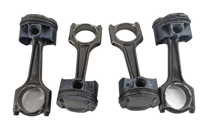 16-19 BMW 330E HYBRID (F30) 2.0L B48B20A ENGINE PISTON & CONNECTING ROD SET-4