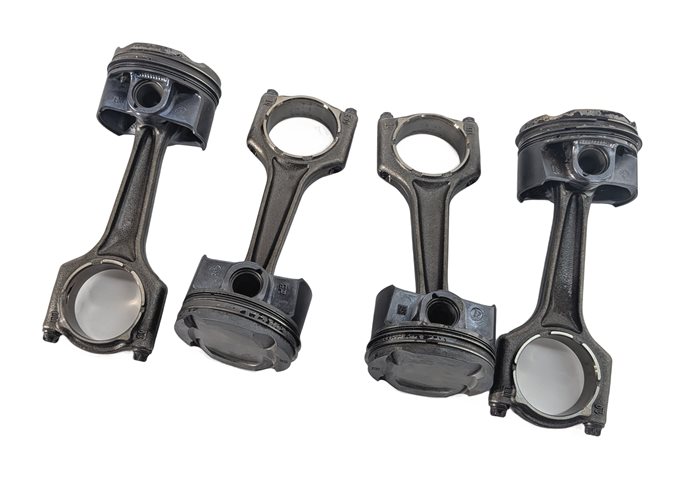 Thumbnail 2: 16-19 BMW 330E HYBRID (F30) 2.0L B48B20A ENGINE PISTON & CONNECTING ROD SET-4