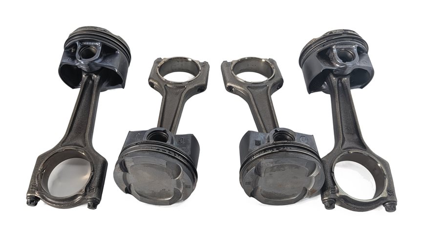 Thumbnail 3: 16-19 BMW 330E HYBRID (F30) 2.0L B48B20A ENGINE PISTON & CONNECTING ROD SET-4