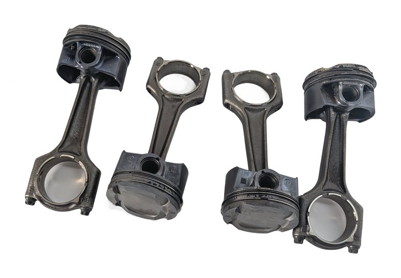 Thumbnail 5: 16-19 BMW 330E HYBRID (F30) 2.0L B48B20A ENGINE PISTON & CONNECTING ROD SET-4
