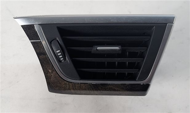 2017 BMW 330E (F30) FRONT LEFT DASH HEAT AIR AC VENT (Black) w/WOOD TRIM (Ash)