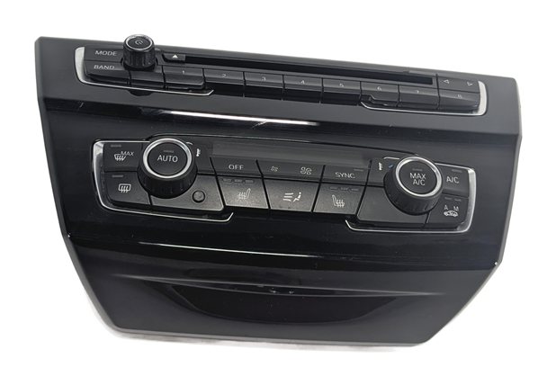 Thumbnail 3: 2016-2020 BMW X1 X2 (F39 F48) DUAL ZONE AC HEATER CLIMATE CONTROL RADIO PANEL