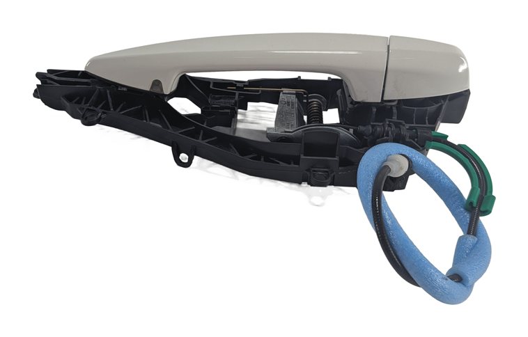 Thumbnail 2: 14-21 BMW X1 X2 X5 X6 (F15 F16 F39 F48) FRONT LEFT COMFORT DOOR HANDLE (White)