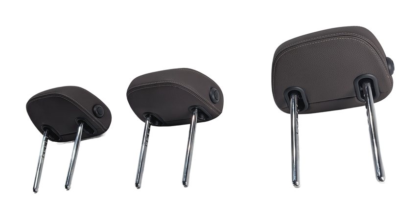 2016-2023 BMW X1 X2 (F48 F39) REAR SEAT HEADREST HEAD REST LEATHER SET/3 (Mocca)