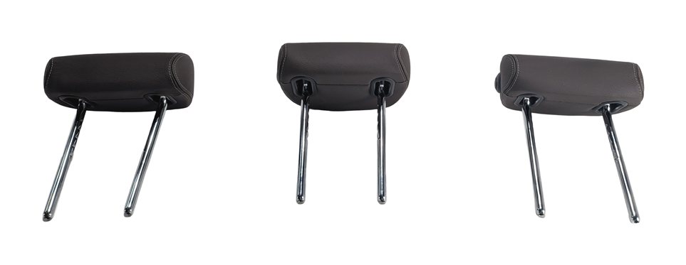 Thumbnail 4: 2016-2023 BMW X1 X2 (F48 F39) REAR SEAT HEADREST HEAD REST LEATHER SET/3 (Mocca)