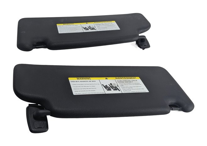 2016-2021 BMW X1 (F48) FRONT LEFT & RIGHT SUNVISOR VISOR SHADE SET (Black)