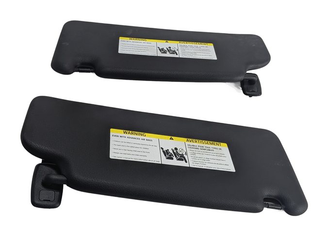 Thumbnail 3: 2016-2021 BMW X1 (F48) FRONT LEFT & RIGHT SUNVISOR VISOR SHADE SET (Black)