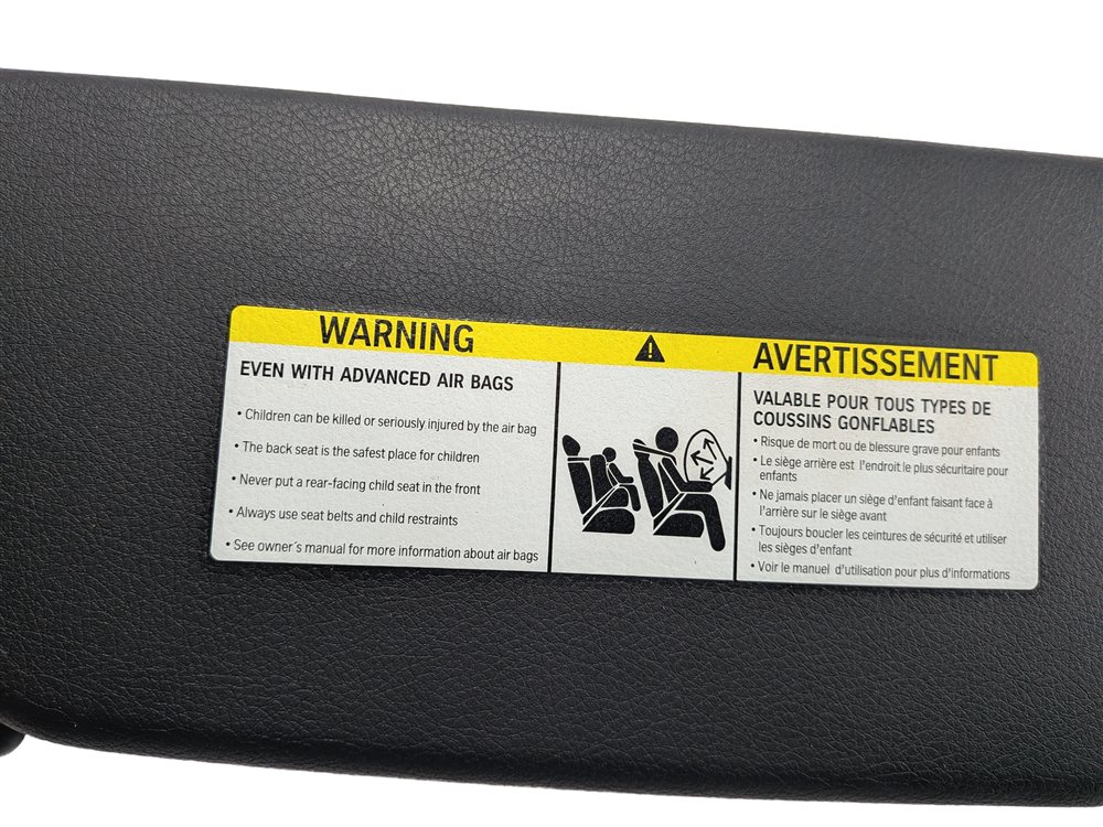 Thumbnail 7: 2016-2021 BMW X1 (F48) FRONT LEFT & RIGHT SUNVISOR VISOR SHADE SET (Black)