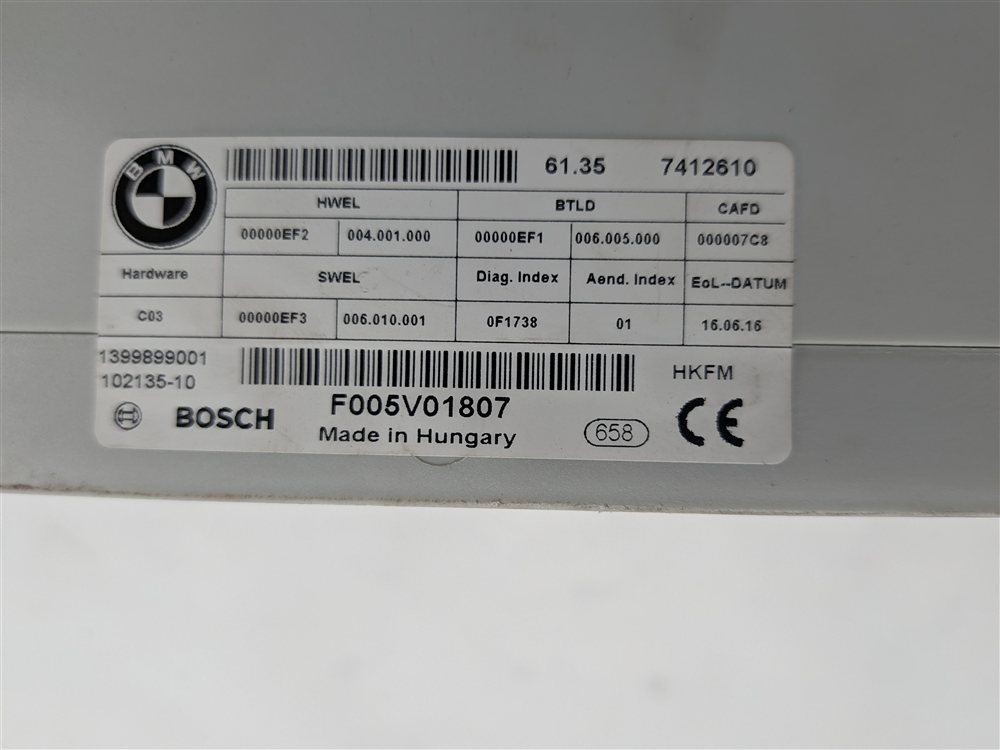 Thumbnail 5: 2015-2017 BMW X1 X5M X6 X6M (F16 F48 F85 F86) REAR TRUNK LIFTGATE CONTROL MODULE