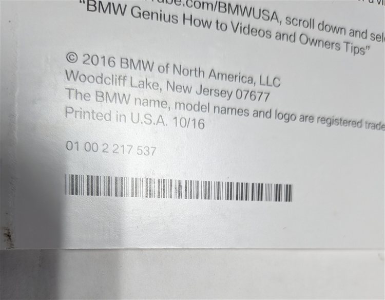 Thumbnail 11: 2016 BMW X1 (F48) 2.0L OWNER'S MANUAL BOOKLET GUIDE HANDBOOK w/ CASE SET