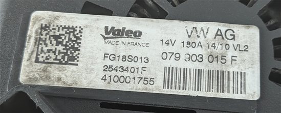 Thumbnail 9: 08-12 AUDI S5 (B8 8T) 4.2L TFSI ENGINE 180a 180 AMP ALTERNATOR BATTERY CHARGER