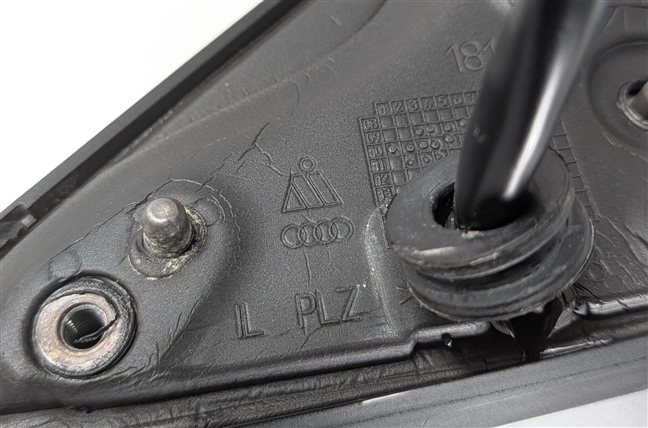 Thumbnail 9: 09-14 AUDI A5 S5 B8 8T RIGHT HEAT MEM AUTODIM MAN FOLD SIGNAL MIRROR (ALUMINUM)