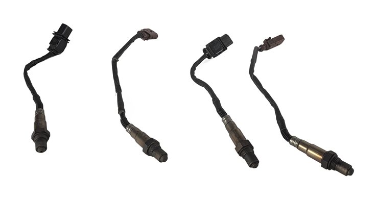 2012 AUDI S5 B8 8T 4.2L CAUA ENGINE EXHAUST OXYGEN O2 LAMBDA WIRE SENSOR SET/4
