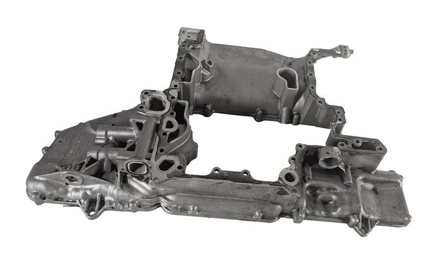 Thumbnail 2: 08-12 AUDI S5 (B8 8T) 4.2L CAUA TFSI ENGINE UPPER OIL PAN SUMP CRADLE