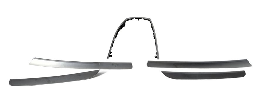 Thumbnail 2: 2012 AUDI S5 B8 8T INTERIOR DOOR DASH CENTER CONSOLE TRIM SET/5 (Matte Aluminum)