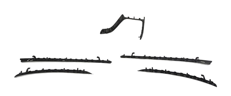Thumbnail 6: 2012 AUDI S5 B8 8T INTERIOR DOOR DASH CENTER CONSOLE TRIM SET/5 (Matte Aluminum)