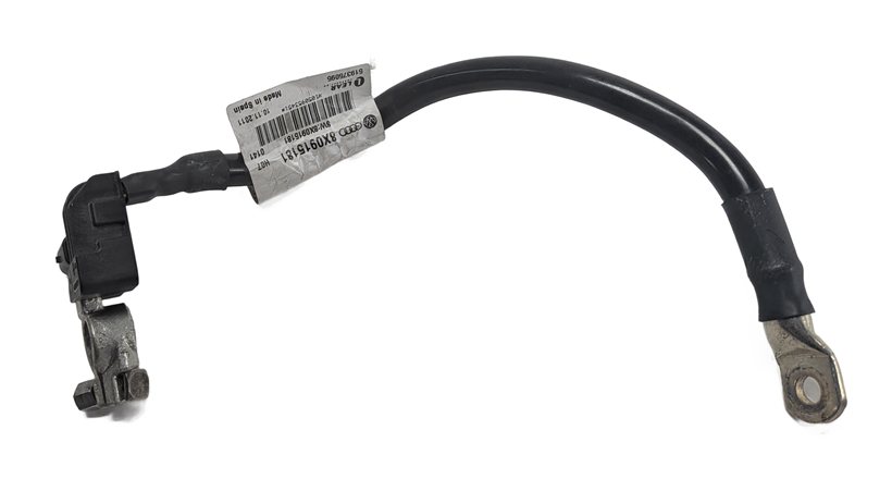 Thumbnail 2: 2012 AUDI S5 B8 8T 4.2L NEGATIVE GROUND BATTERY CABLE w/IBS SENSOR TERMINAL OEM