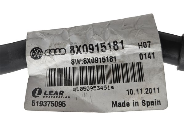 Thumbnail 5: 2012 AUDI S5 B8 8T 4.2L NEGATIVE GROUND BATTERY CABLE w/IBS SENSOR TERMINAL OEM