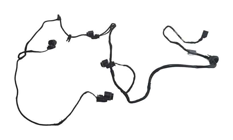 2012 AUDI S5 B8 8T REAR PARK ASSIST PDC DISTANCE SENSOR SET/4 w/HARNESS (Black)