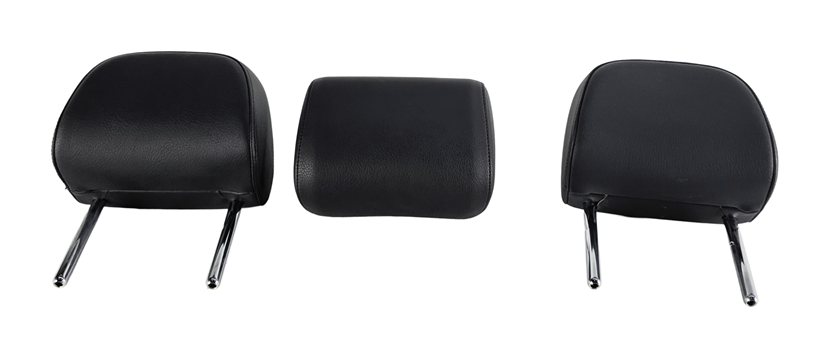 2015-2020 AUDI A3 (8V) REAR SEAT LEFT CENTER & RIGHT HEADREST SET-3 (Black)