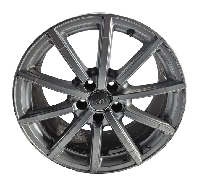 15-18 AUDI A3 QUATTRO (8V) 18x8 ET46 10-SPOKE ALLOY WHEEL RIM (TITANIUM GRAY)