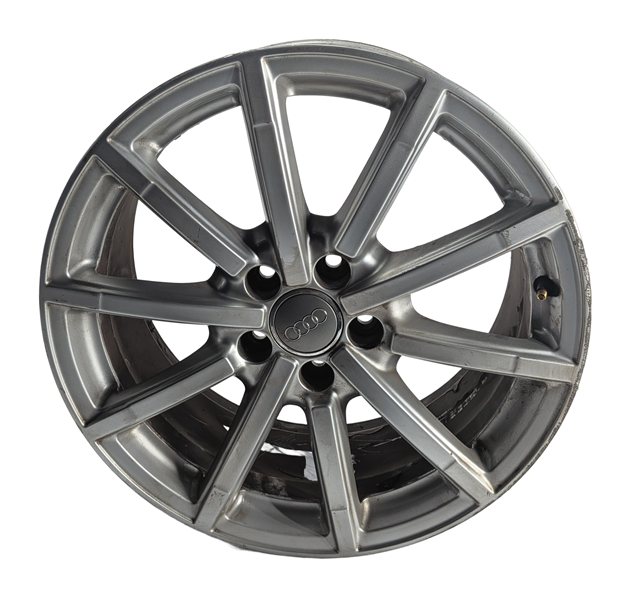 15-18 AUDI A3 QUATTRO (8V) 18x8 ET46 10-SPOKE ALLOY WHEEL RIM (TITANIUM GRAY)