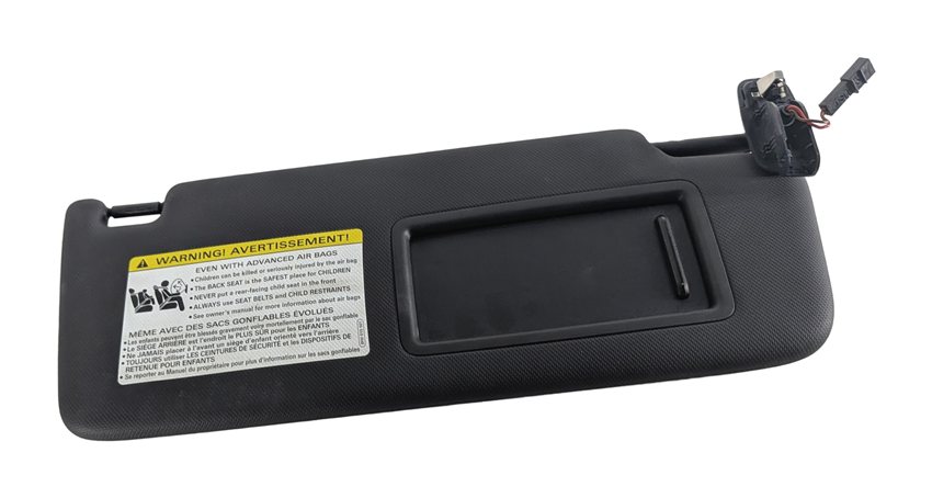 Thumbnail 3: 2015-2018 AUDI A3 S3 RS3 (8V) FRONT LEFT & RIGHT SUN VISOR SUNVISOR SET (Black)