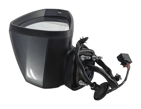 Thumbnail 4: 15-18 AUDI A3 S3 (8V) RIGHT PASSENGER MANUAL FOLD HEATED DOOR MIRROR (Gray)