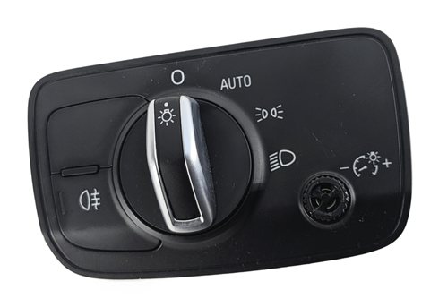 Thumbnail 2: 15-20 AUDI A3 8V BLACK HEADLIGHT LAMP SWITCH AUTO RAIN WIPER NO FOG 8V0941531AD