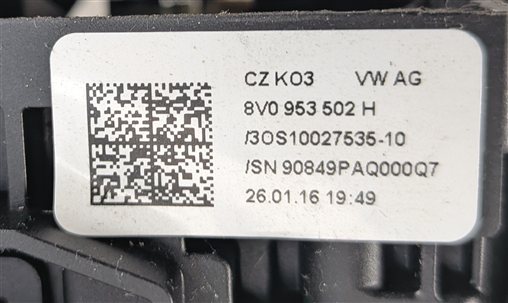 Thumbnail 10: 2015-2016 AUDI A3 S3 (8V) COLUMN BLINKER WIPER CRUISE COMBINATION SWITCH