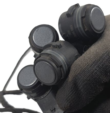 Thumbnail 3: 2016 AUDI A3 (8V) REAR PARK ASSIST PDC SENSOR SET/4 w/ HARNESS (Gray)