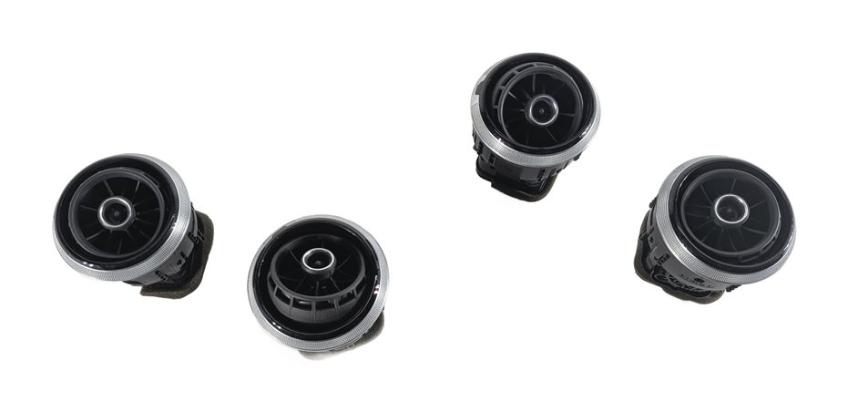 2016 AUDI A3 (8V) FRONT DASH HEAT AIR AC VENT SET/4 8V0820901 (Black)
