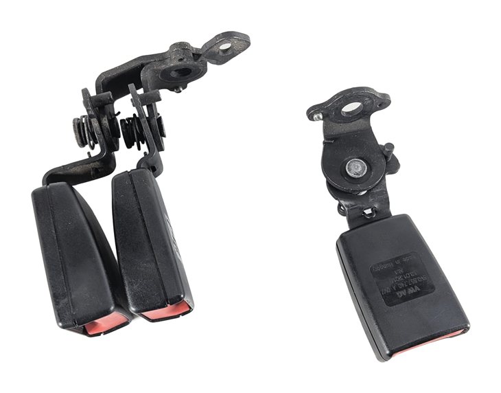 Thumbnail 3: 2016 AUDI A3 (8V) REAR LEFT/CENTER/RIGHT SEAT SEATBELT BUCKLE SET/3 (BLACK)