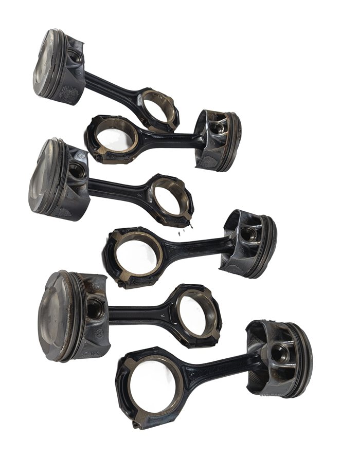 Thumbnail 4: 15-22 MERCEDES X166 W166 W205 W222 W212 R231 M276 3.0 ENGINE PISTON & ROD SET/6