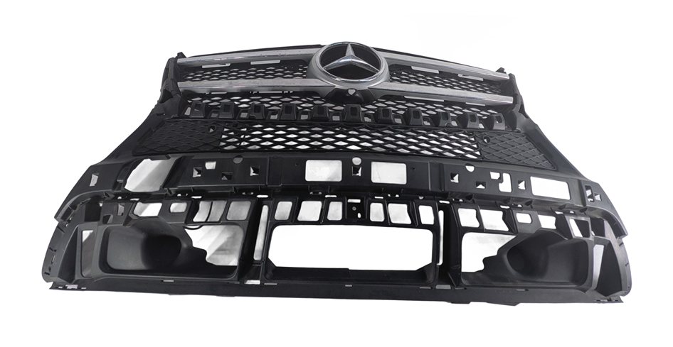 Thumbnail 3: 2013-2016 MERCEDES GL350 GL450 (X166) FRONT UPPER CENTER HOOD GRILLE TRIM