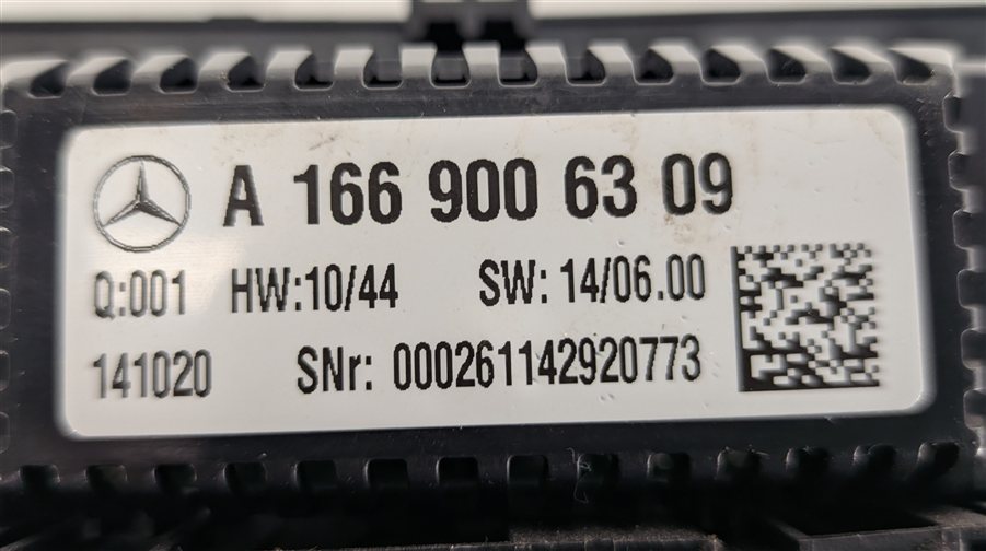 Thumbnail 9: 14-19 MERCEDES GL GLS (X166 W166) FRONT HEATER AC CLIMATE CONTROL & TRIM (BLACK)
