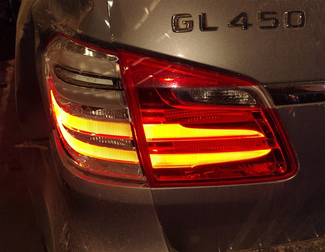 Thumbnail 2: 13-16 MERCEDES GL350 GL450 GL550 (X166) LEFT DRIVER INNER TAILLIGHT LIGHT LAMP