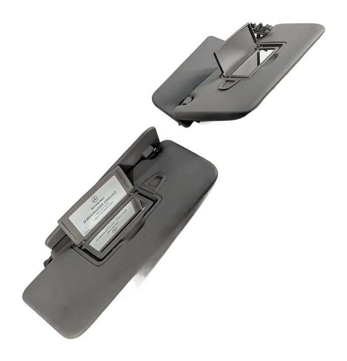 2013-2019 MERCEDES GL350 GL450 GL550 GLS (W166 X166) FRONT SUNVISOR SET (Gray)