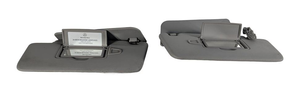 Thumbnail 2: 2013-2019 MERCEDES GL350 GL450 GL550 GLS (W166 X166) FRONT SUNVISOR SET (Gray)