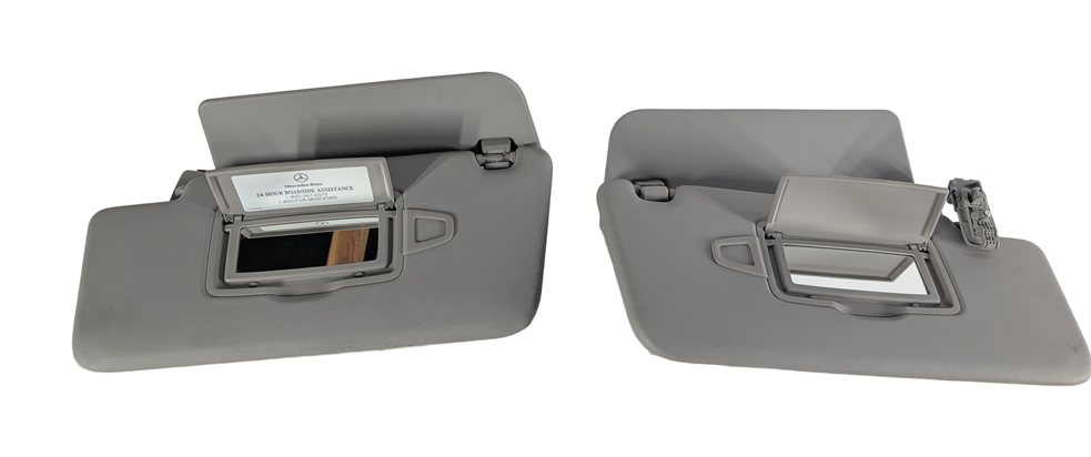 Thumbnail 3: 2013-2019 MERCEDES GL350 GL450 GL550 GLS (W166 X166) FRONT SUNVISOR SET (Gray)