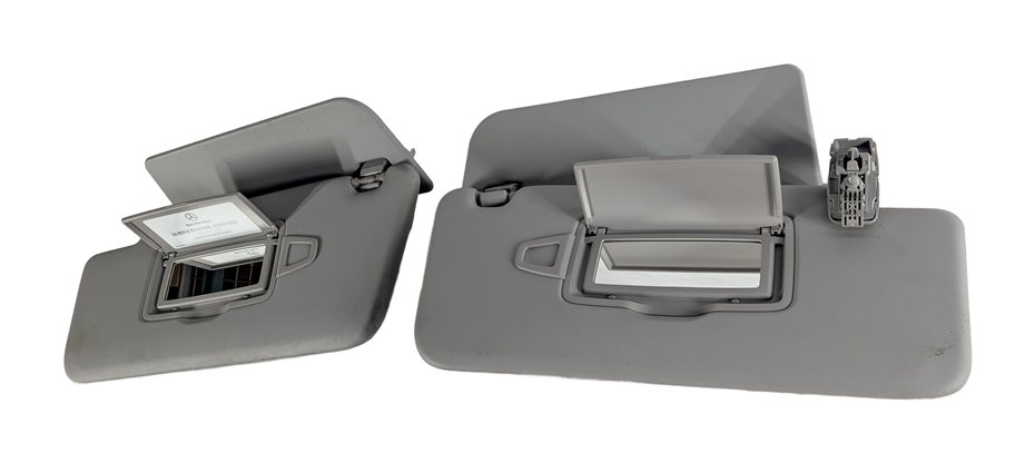 Thumbnail 4: 2013-2019 MERCEDES GL350 GL450 GL550 GLS (W166 X166) FRONT SUNVISOR SET (Gray)