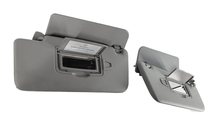 Thumbnail 5: 2013-2019 MERCEDES GL350 GL450 GL550 GLS (W166 X166) FRONT SUNVISOR SET (Gray)